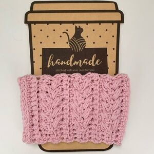 💗Pink Knitted Coffee Sleeve